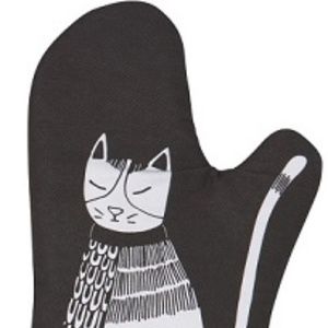 Now Designs Oven Mitts Cats Purr Party Set/2 NWT